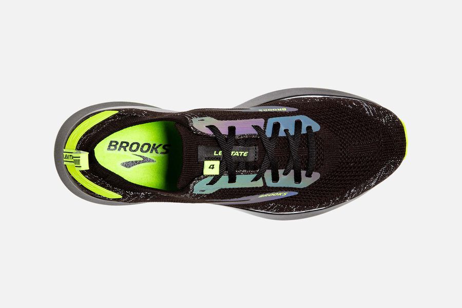 Brooks Levitate 4 Road Running Shoes Womens Black/Green 436817-RNO